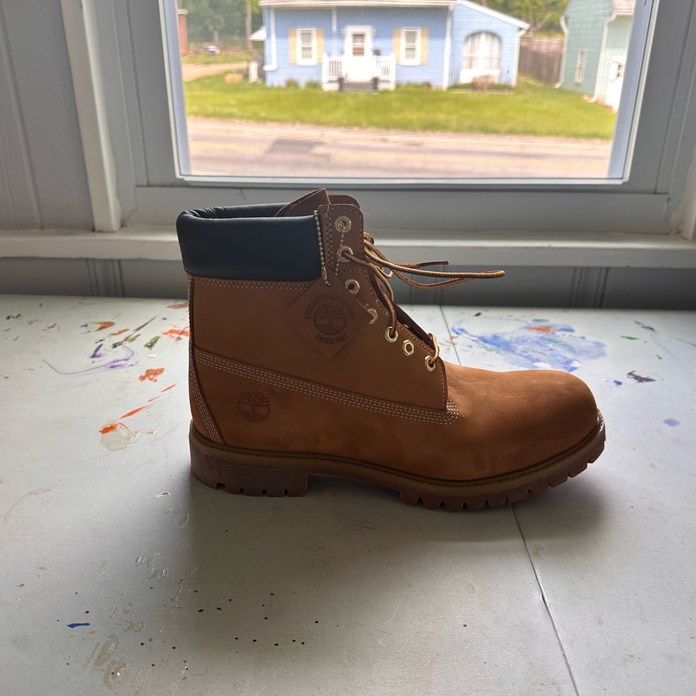 Brown timberlands man